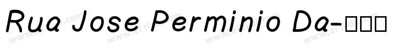 Rua Jose Perminio Da字体转换